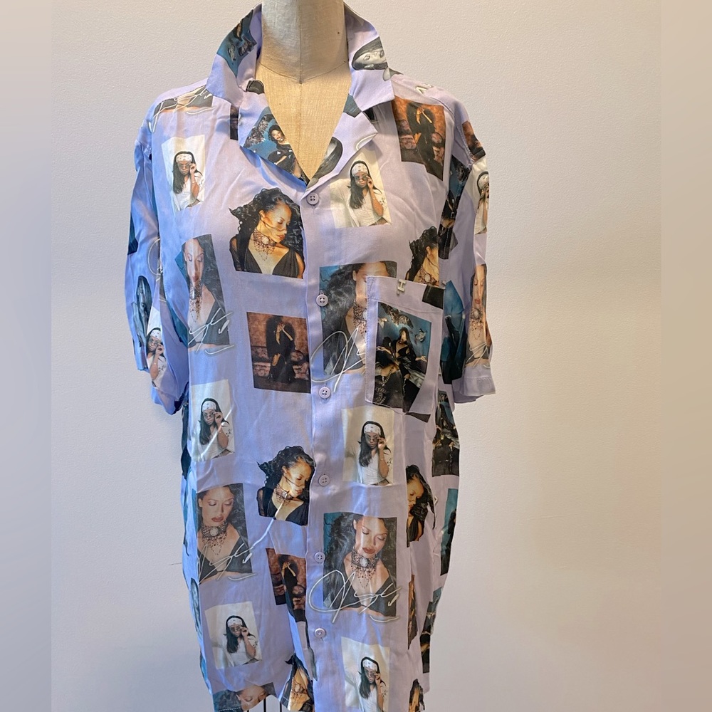 Rare Aaliyah button up